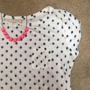 Loft polka dot top